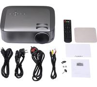 U68 Smart Projector LCD Video Portable Home Movies Theater 20000hrs LED Lamp Life 2HDMI AV VGA 2USB Interface Matte Grey_ European Regulations