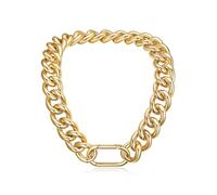 U7 23mm Grosse Chaine pour femme 50cm Collier femme fille hip hop steampunk chunky