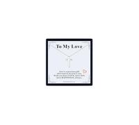 U7 À mon amour Collier Homme Croix Acier Inoxydable Chaîne Pendentif Crucifix Crist Bijoux Religion Catholique pour Garçon Cadeau Anniversaire Pâque