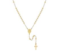 U7 Avec Boîte Rosaire Chapelet Marie avec Médaille Miraculeuse et Croix Jésus,Cadeau Première Communion, Baptême, Confirmation