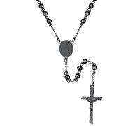U7 Avec Boîte Rosaire Chapelet Marie avec Médaille Miraculeuse et Croix Jésus,Cadeau Première Communion, Baptême, Confirmation