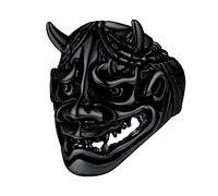 U7 Bague Hannya Homme Noir Taille 69, Anneau Gothique Démon Japonais