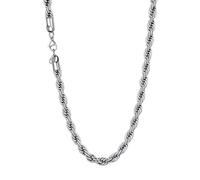 U7 Chaîne Homme Acier Inoxydable 6mm Collier Corde Long 61cm Hiphop Style - Men Boys Chain Necklace