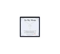 U7 Collier À ma mère Croix Pendentif Crucifix avec Chaîne Ajustable Bijoux Catholique pour Garçon Cadeau Fête des Pères Noël