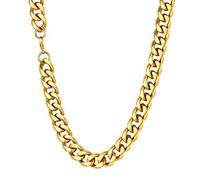 U7 Collier Homme Plaqué Or 61 cm Chaîne Maille Grosse 12 mm Rapper Style Bijou Garçon Chain