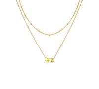 U7 Collier Initiale D Charme Coeur Prénom Personnalisable pour femme Chaîne Pendentif Doré avec Prénom Gravure