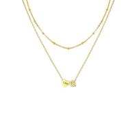 U7 Collier Initiale G Charme Coeur Prénom Personnalisable pour femme Chaîne Pendentif Doré avec Prénom Gravure
