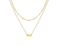 U7 Collier Initiale Y Charme Coeur Prénom Personnalisable pour femme Chaîne Pendentif Doré avec Prénom Gravure