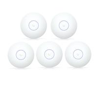 U7-LR WiFi 7 Access Point Bundle 5 pièces - Point d'accès double bande 2,4/5 GHz, 2,5 GbE PoE, couverture 160 m² chacun, vitesse jusqu'à 7300 Mbps, montage plafond/mur, 300+ utilisateurs