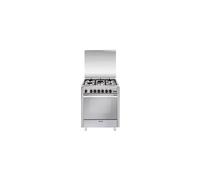 Glem U765VI - Cuisinière - pose libre - largeur : 70 cm - profondeur : 60 cm - hauteur : 85 cm - acier inoxydable Acier inoxydable G