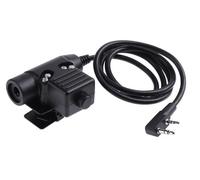 U94 Connecteur PTT Kenwood 2 Broches Push to Talk pour Talkie Walkie Airsoft Z113-KEN