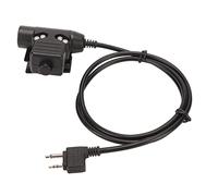 U94 PTT 2 Broches Talkie Walkie Adaptateur, Plug and Play Mains Libres Push to Talk Adaptateur Connecteur pour Alan pour Nautico pour Midland G5 G6 G7 G8 G9 G10 G12 Radio