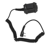U94X Push-to-Talk Coiled Cable Adapter for 2-Way Radios, 50cm-200cm