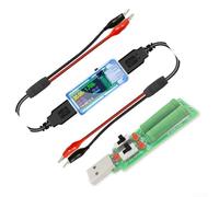 U96 Testeur USB avec fonction de charge intégrée pour simuler le dessin de l'appareil et évaluer les performances de la source USB en charge (bleu)