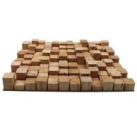 ua acoustics Diffuseur acoustique en bois «SKYLINE» - 50 x 50 cm | 2D QRD | Panneau d'art mural en bois (épaisseur 55 mm, Skyline)