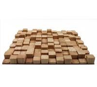 ua acoustics Diffuseur acoustique en bois «SKYLINE» - 50 x 50 cm | 2D QRD | Panneau d'art mural en bois (épaisseur 35 mm, Skyline)