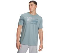 UA Team Issue Wordmark SS - Serpentine/Bleu Jaspe - XL
