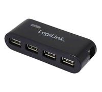 LogiLink Hub USB UA0085, 4 ports USB-A, USB 2.0 480 MBit/s, noir