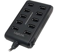 Ua0125 Hub Usb 2.0 10 Ports 3,5 A Noir[Z1949]
