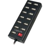 Ua0126 Hub Usb 2.0 Avec Commutateur On-Off 13 Ports 3,5 A Noir[Z1917]