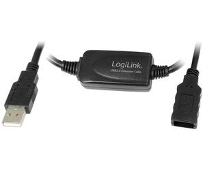 [UA0143] LOGILINK Rallonge Active USB 2.0 A mâle - A femelle 10 m Noir