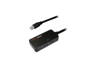 ua0262 Câble répéteur Actif et rallonge USB 3.0 Hub 4 Port jusqu'à 10 m avec Noir