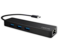 Ua0313 Hub Usb 3.0 Slim Noir 3 Ports + Gigabit Lan[Z1915]