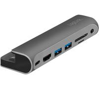Ua0385 Station D'Accueil Usb 3.2 Gen 1 Pour Ipad Air,Ipad Mini Et Ipad Pro,7 Ports,Usb-C Pd,Argenté/Noir