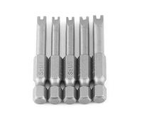 Uacen Lot de 5 tournevis en forme de U U4 U5 U6 U7 U8 1/4" tournevis magnétique hexagonal S2 en forme de U
