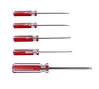 Uacen Lot de 5 tournevis triangulaires magnétiques 1,8 mm 2,0 mm 2,3 mm 2,7 mm 4,2 mm Outil de réparation de tournevis pour jouets et changement de batterie