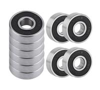 Uadme 10Pcs 608-2RS Roulements à Billes 8x22x7mm, Roulement à Bille à Gorge Profonde Double Joint pour Skateboard, Longboard Électrique