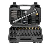 Uadme 21 pièces ensemble d'outils de poinçonnage Double face ensemble de poinçonnage de marteau en cuivre outils d'entretien mécanique ensemble de perforateur de goupille de ciseau