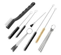 Uadme 21 Pièces Kit Nettoyage Pistolet Peinture, Brosses de Pistolet Aerographe Kit Complet, pour Nettoyer Les Pistolets à Peinture à l'Aérographe Buses et Embouts (Airbrush/Gravity)