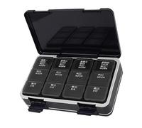 Uadme Boîte de rangement de bureau pour masque facial, ultra grande capacité pour couches et nouilles instantanées, porte-stylo multifonction avec 13 compartiments, noir