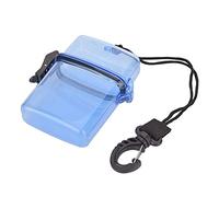 Uadme Boîtier sous-Marin en Plastique, Boîte de Sceau de Plongée, Boîtes Étanche Survie, avec Crochet de Corde, pour Le Surf Kayak (Bleu Transparent)