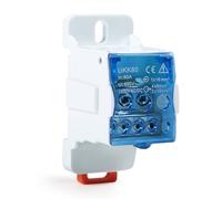 Uadme Bornier Electrique Rail DIN, UKK-80A Bloc de Jonction, Répartiteur Modulaire avec Couvercle de Protection, pour Armoires de Distributio, Armoires Haute Tension