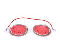 Uadme Cache-œil en gel avec motif de fruits - Respirant - Motif pastèque - Soulage la fatigue - Ajustement confortable