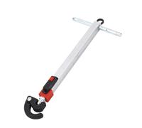 Uadme Clé Lavabo Télescopique 250-425mm, Capacité de 10-64mm, Clés à Robinet d'Évier avec Tête Rotative à 180°, pour les Espaces Restreints