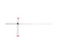 Uadme Cloison Sèche T Carré 120cm Réglable Longueur et Angle En Alliage D'aluminium De Mesure Règle de Marquage avec Échelle 2 Voies