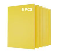 Uadme Coloré Contreplaqué 3mm, 6 Pièces Bois de Tilleul pour Gravure Laser 30x21cm, Plaque de Contreplaqué pour Modélisme Découpe Laser Pyrogravure Peinture (Jaune)