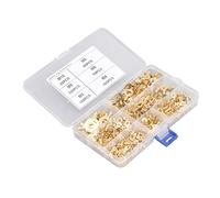 Uadme Cosses Électrique Oeillet Ronde en Laiton, 540 Pièces Bornes à Sertir à Anneau, Cosse à Sertir, pour Moto/Voiture/ M3 M4 M5 M6 M8 M10