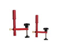 Uadme Ensemble de pinces pour chien d'établi 20 mm avec coussinets de protection Rouge pour table d'établi à bois
