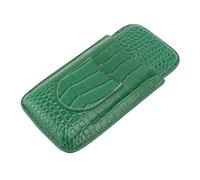 Uadme Étui à cigares en cuir synthétique à 3 doigts - Étui de voyage portable pour l'extérieur - Design Ele - 81 x 8 x 3,5 cm, multicolore