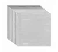 Uadme Feuilles Plastique pour Gravure Laser, 8 Pièces Plaque à Graver Bicouche 30x30 cm 1,3 mm, Plaques Gravée Personnalisée, pour CNC Découpe Personnalisé Artisanale (Noir sur Argent Brossé)