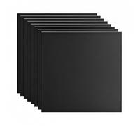 Uadme Feuilles Plastique pour Gravure Laser, 8 Pièces Plaque à Graver Bicouche 30x30 cm 1,3 mm, Plaques Gravée Personnalisée, pour CNC Découpe Personnalisé Artisanale (Blanc sur Noir)