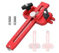Uadme Gabarit de Scie à Table Mince, Guide de Déchirure Fin en Alliage d'Aluminium, Outil de Fixation de Positionnement pour Rainure en T de 0 à 120mm, Accessoires de Travail du Bois
