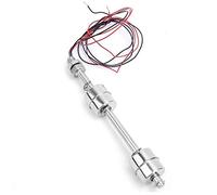 Uadme Interrupteur à Flotteur Double Bille en Acier Inoxydable 150mm, Capteur de Niveau d'eau, Flotteur Pompe de Relevage, pour Hydroponie, Jardinage, Piscine