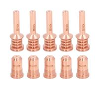 Uadme Kit de Consommables pour Découpeur Plasma, Buse de Découpeur Plasma, 5 Électrodes 420132 et 5 Buses 420134, Ensemble de Coupe en Laiton, pour PMX 30AIR