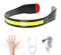 Uadme Lampe Frontale LED Ultra Puissante, 350LM Lumineux Torche Rechargeable USB C avec 3 Modes d’Éclairage 260°, Étanche pour Course, Pêche, Cyclisme, Camping