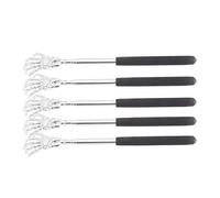 Uadme Lot de 5 masseurs de dos extensibles en acier inoxydable - Gratte-dos rétractable - Idéal pour soulager les démangeaisons et la relaxation - Design compact